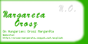 margareta orosz business card